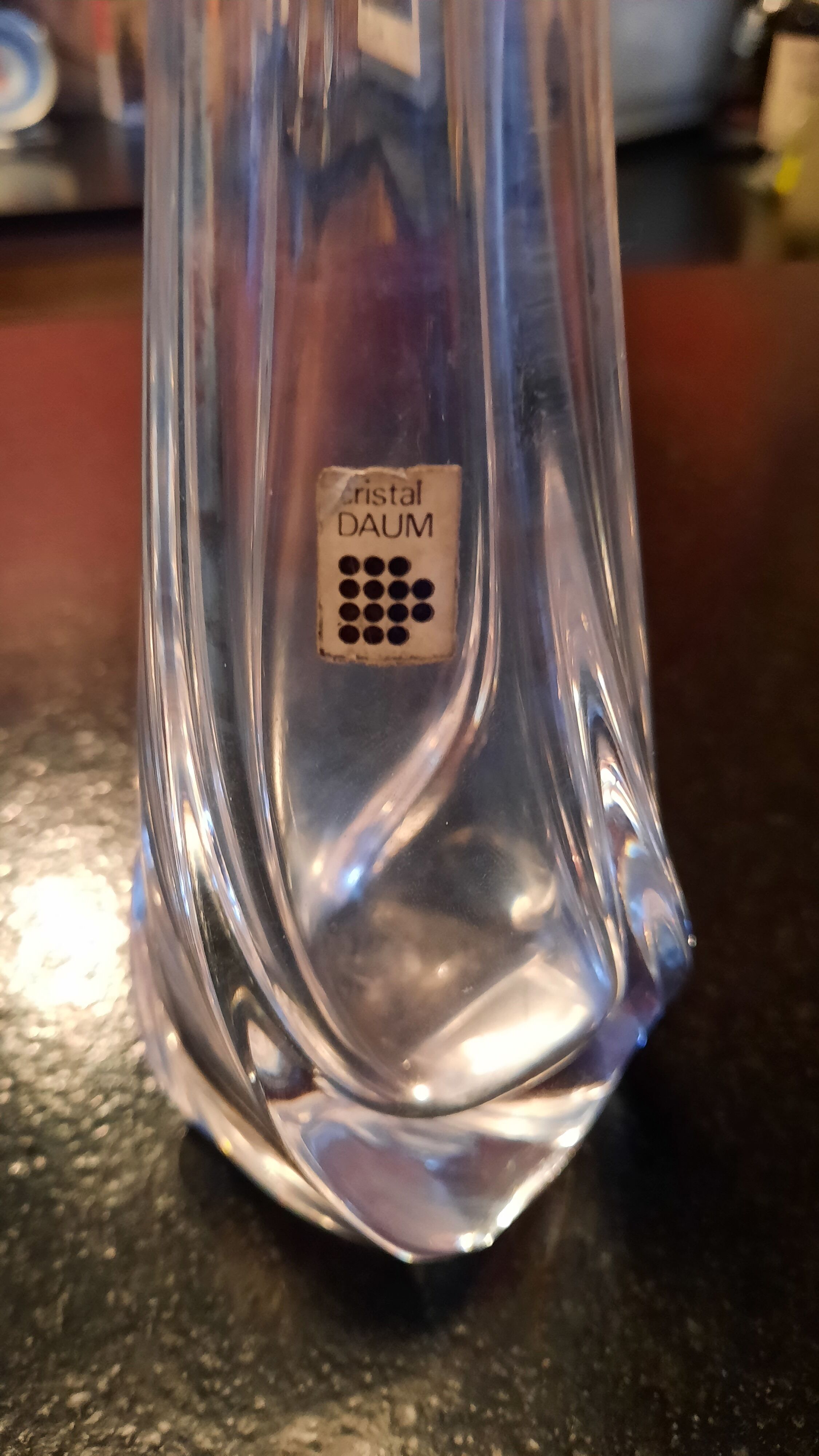 Vase solifleur Daum france