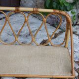 Rattan wall shelf