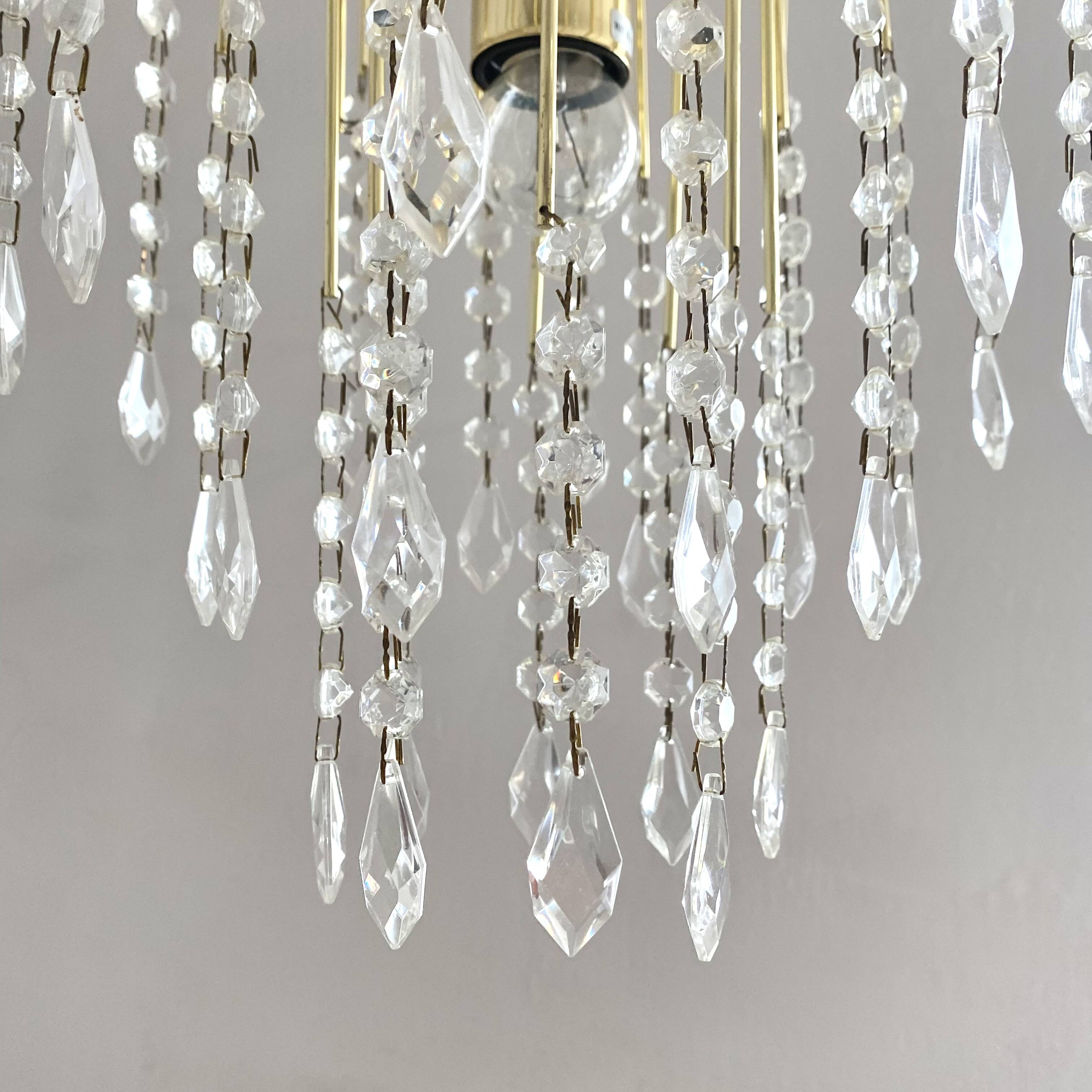 Lustre vintage italien pampilles