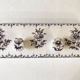 Moustiers earthenware hook / tea towel holder