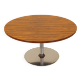 Table basse danoise ronde en palissandre, années 1970