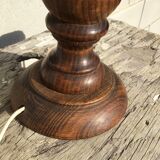 Solid wood lamp lampshade denim