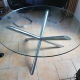 Renato zevi round glass table