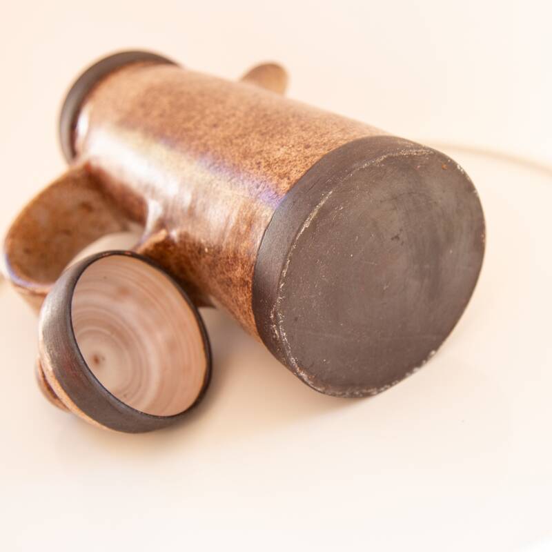 Wabi Sabi spirit elongated stoneware teapot