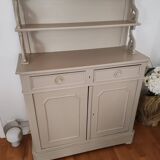 Gray painted mahogany sideboard