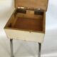 Tabouret coffre en formica vintage