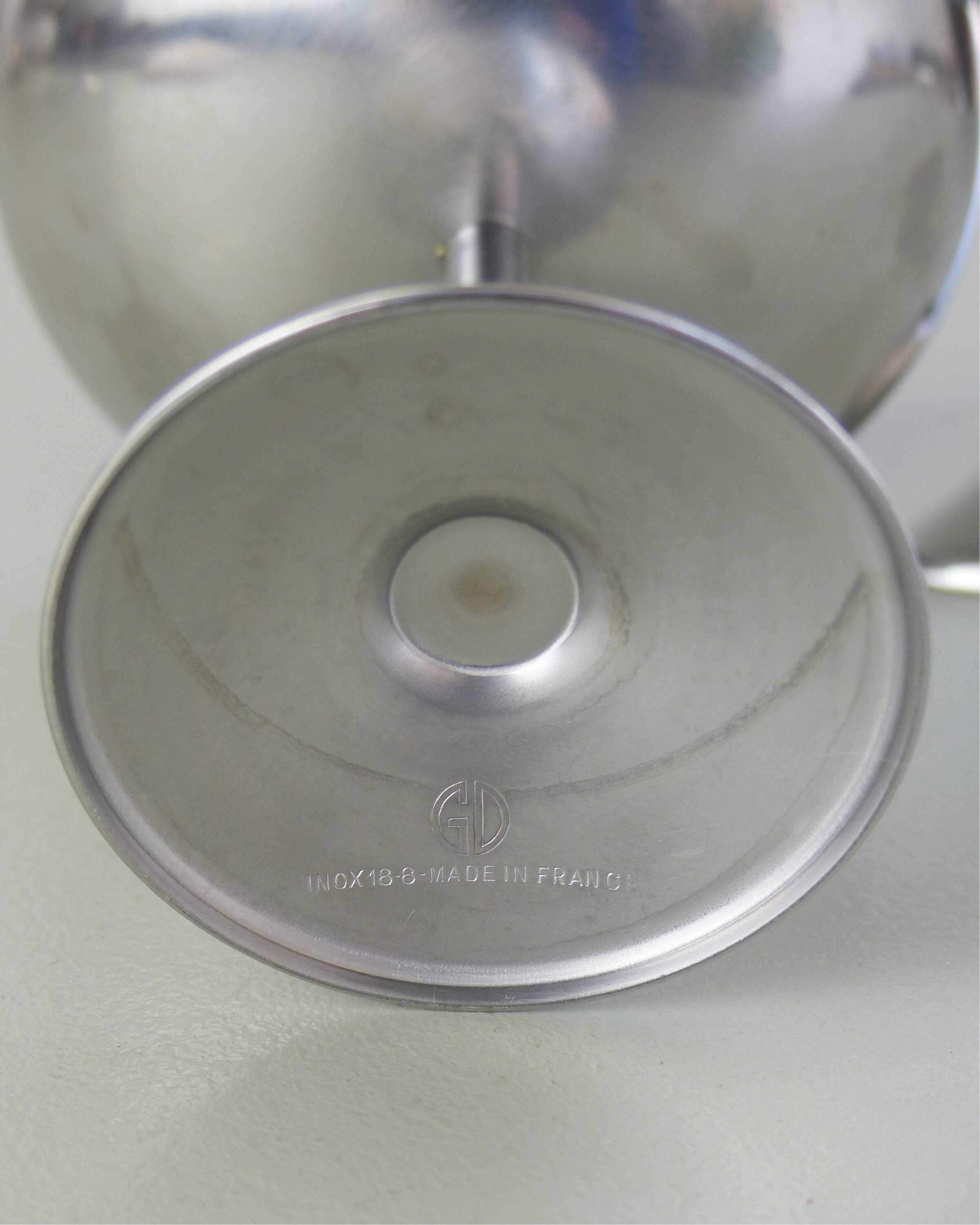 Set of 6 GD stainless steel ice cream cups