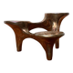 Vintage German brutalist metal candlestick by Harjes