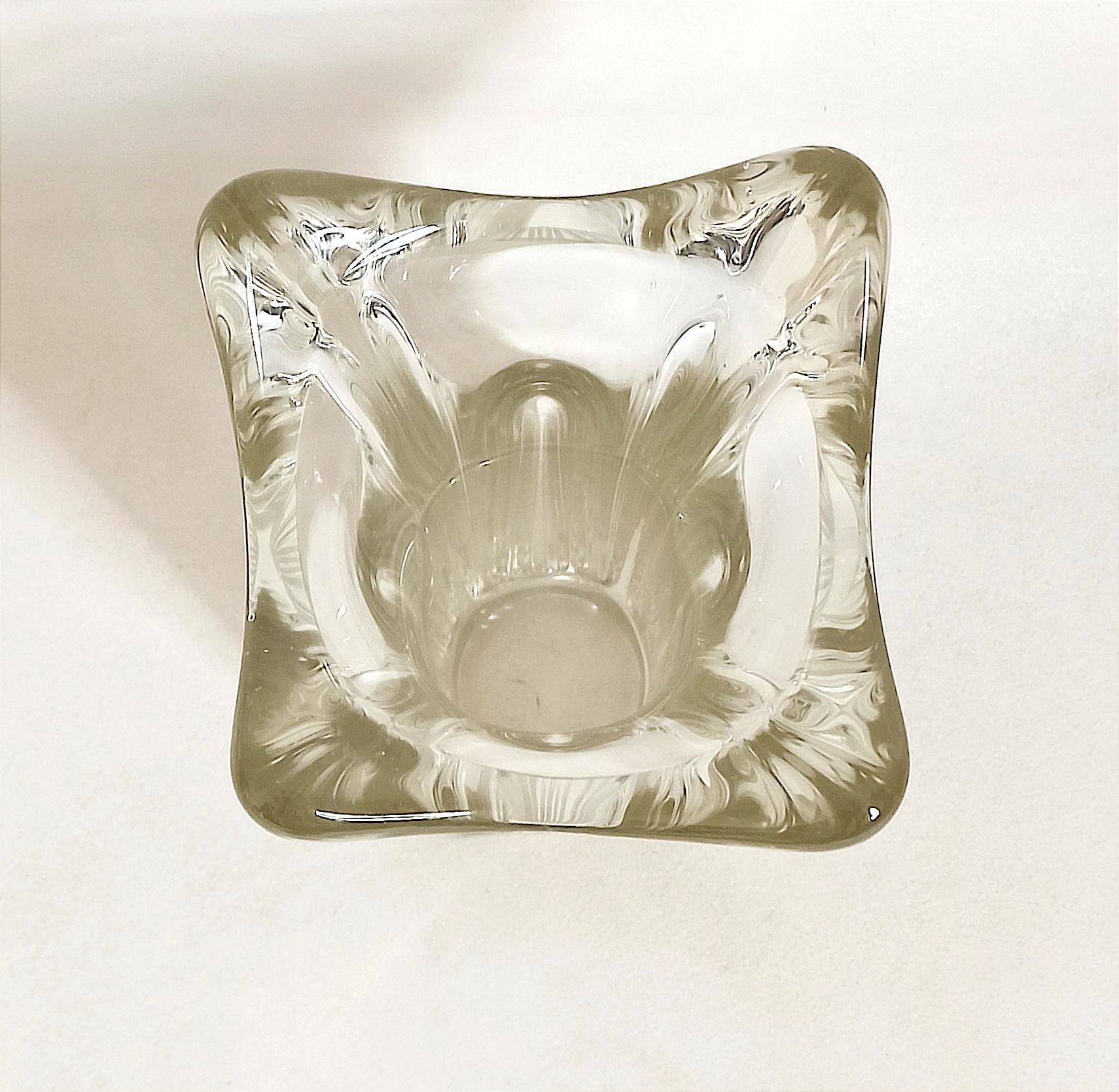 Lux Glass Austria crystal vase 1950s/1960s Height 28 cm