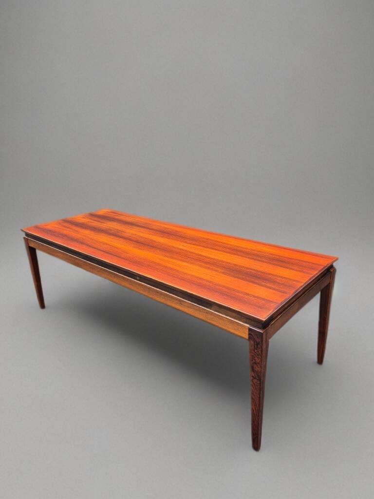 Extendable coffee table in rosewood, Danish vintage 1960s