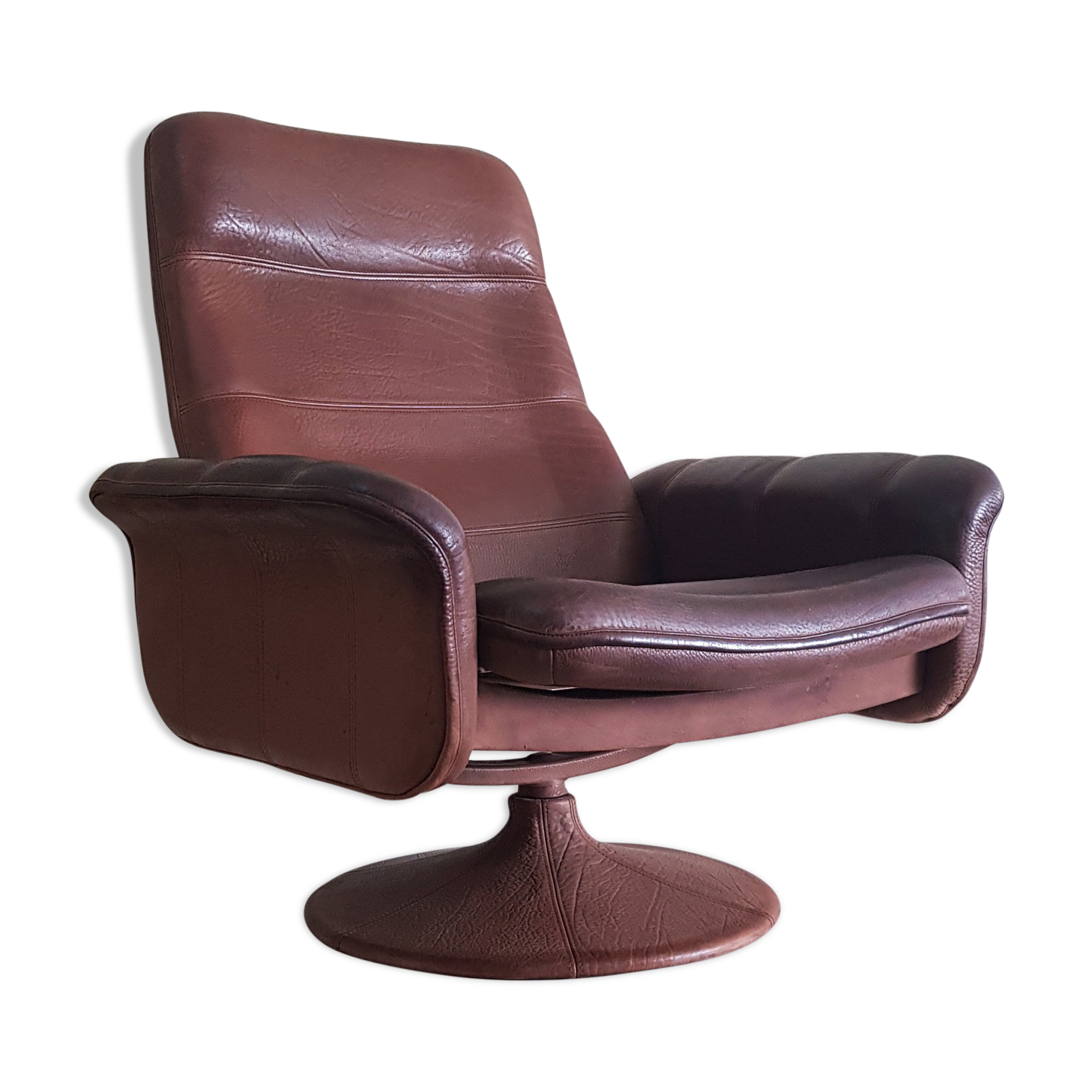 De Sede ds 50 swivel leather armchair, Switzerland 1970
