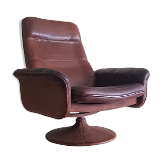 De Sede ds 50 swivel leather armchair, Switzerland 1970