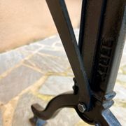 Industrial bistro style table