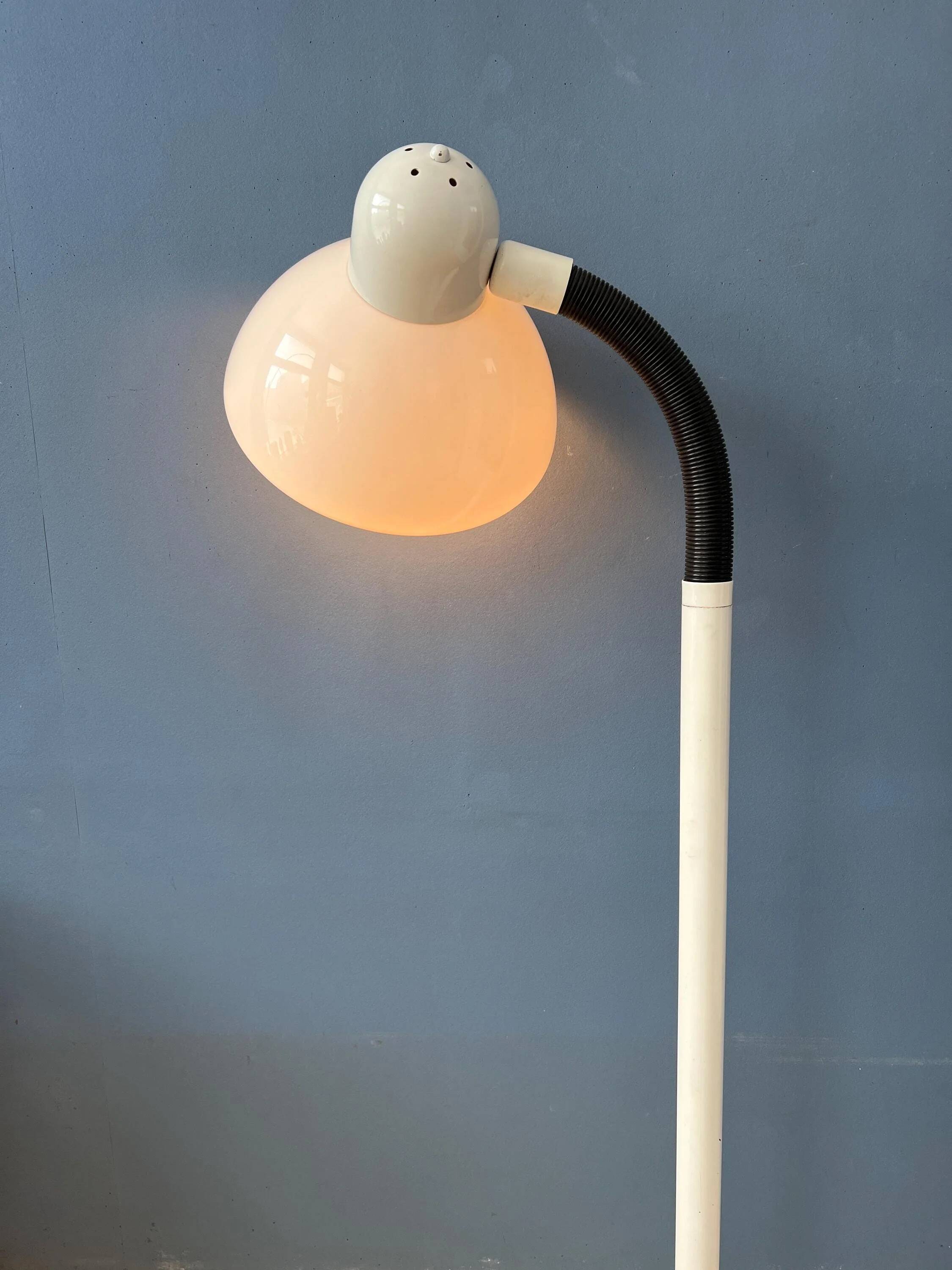 Lampadaire vintage blanc champignon Dijkstra Space Age