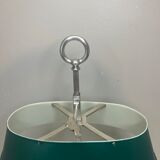 Lampe bouillotte en bronze argenté