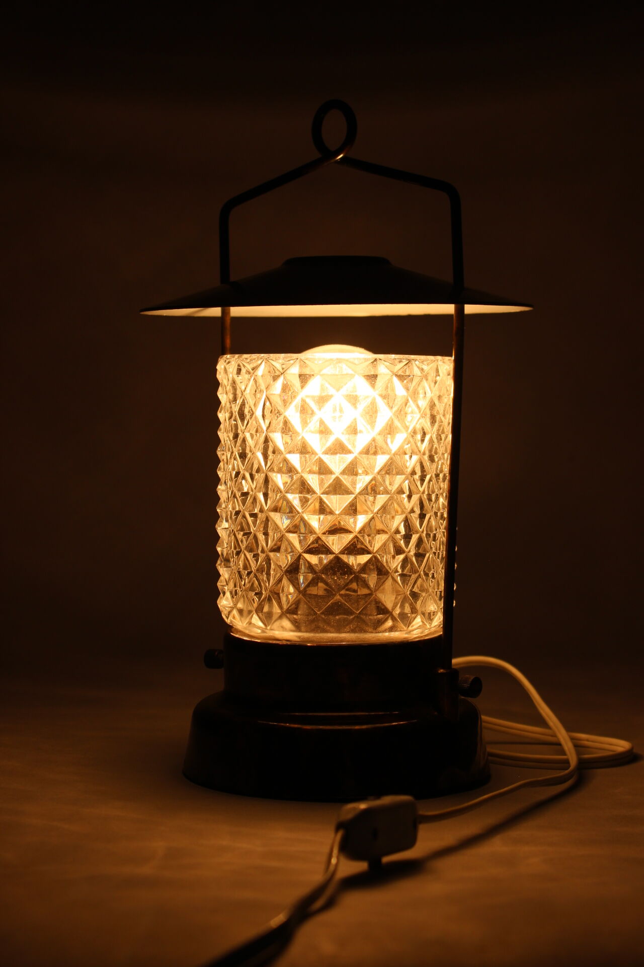 1970's Table Lamp / Lantern by Lidokov, Czechoslovkia