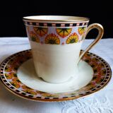 Art Deco coffee service in Limoges porcelain, 23 pieces.