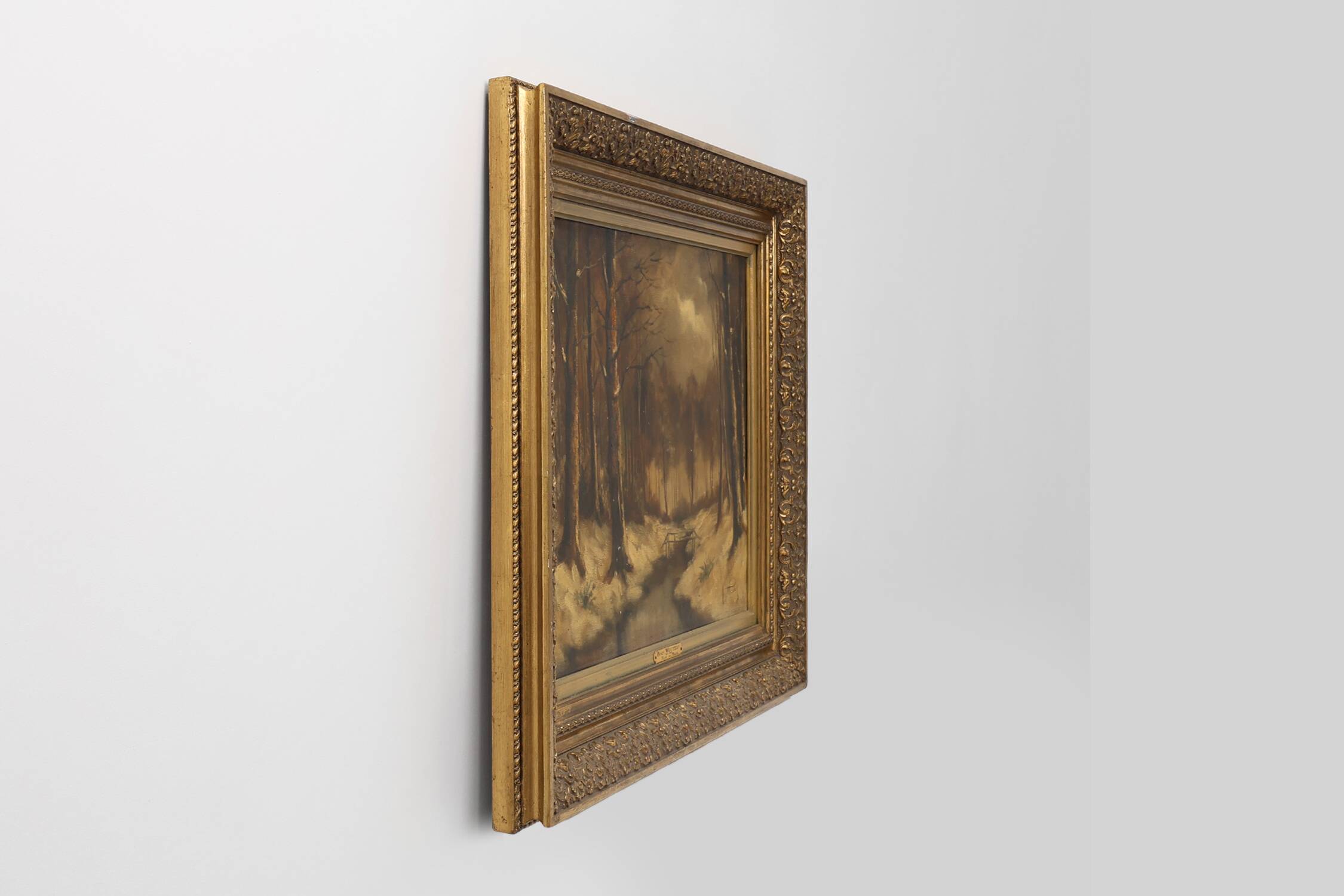 Peinture à l'huile « Hover en Flandre » de l'artiste néerlandais Henri Wouters