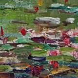 Painting by Charles Pavan "Garden by Claude Monet in Giverny"