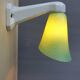 Wall light swan collar green glass Art Deco