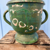 Varnished terracotta jar