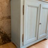 Antique buffet in its pretty bluish patina