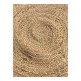 Husch Natural Round Scandinavian Jute Rug 155cm