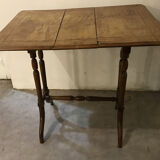 Napoleon iii walnut shutter table with marquetry villa massena nineteenth era