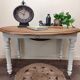Console/table convertible in walnut