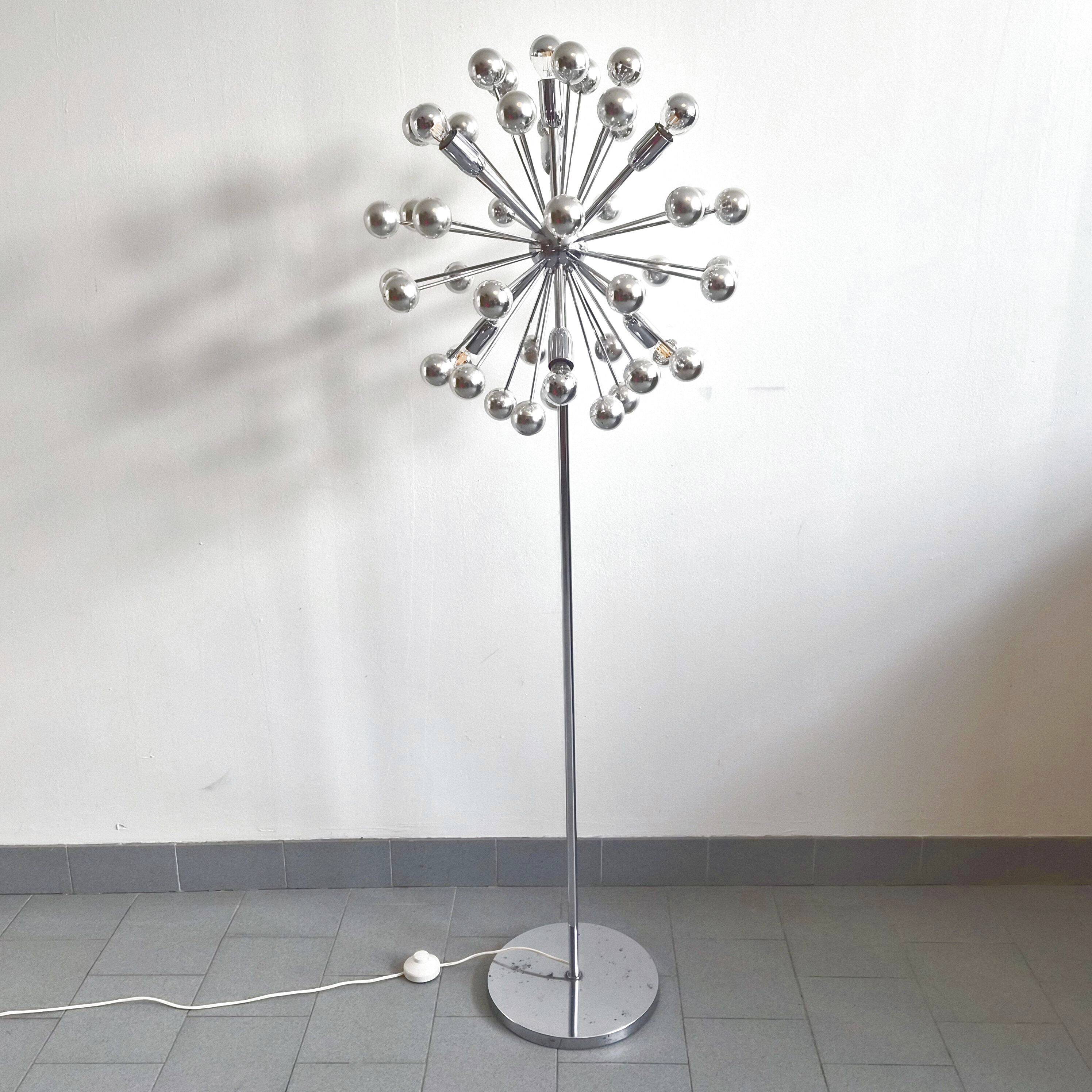 Vintage 1970s Sputnik floor lamp