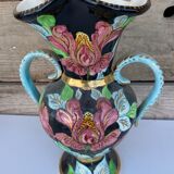 Large vintage ceramic vase 1960 Vallauris
