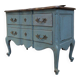 Commode de style Louis XV en noyer