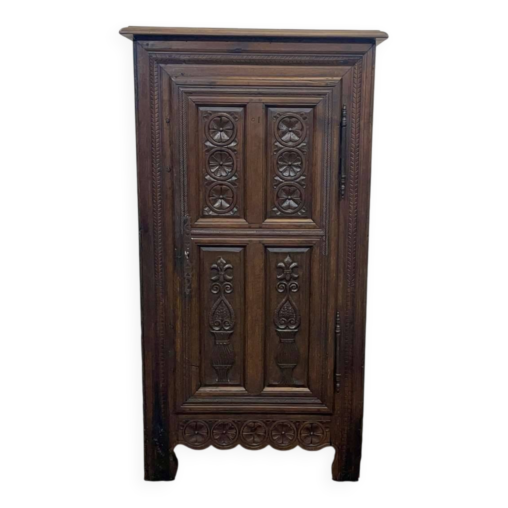 Bonnetière rustique en chêne 19ème