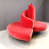 Tatlin Sofa in Velvet from Edra, 1990s