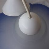 Blue glass pendant light
