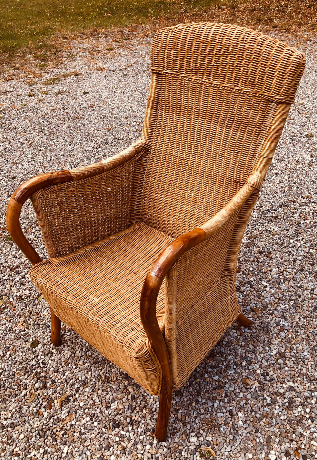 Rattan armchair