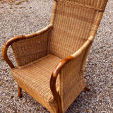 Rattan armchair
