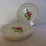 4 assiettes dessert de Digoin Sarreguemines modèle Beaucaire 210842