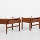 Midcentury Danish pair of night stands in teak 1960s