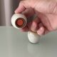 Vintage West German Steinzeug Salt & Pepper Shakers – Brown & Cream Stonewa