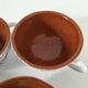 Glazed earthenware cups