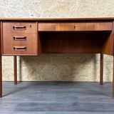 60er 70er Jahre Teak Writing Desk Schreibtisch von Gunnar Nielsen für Tibergaard