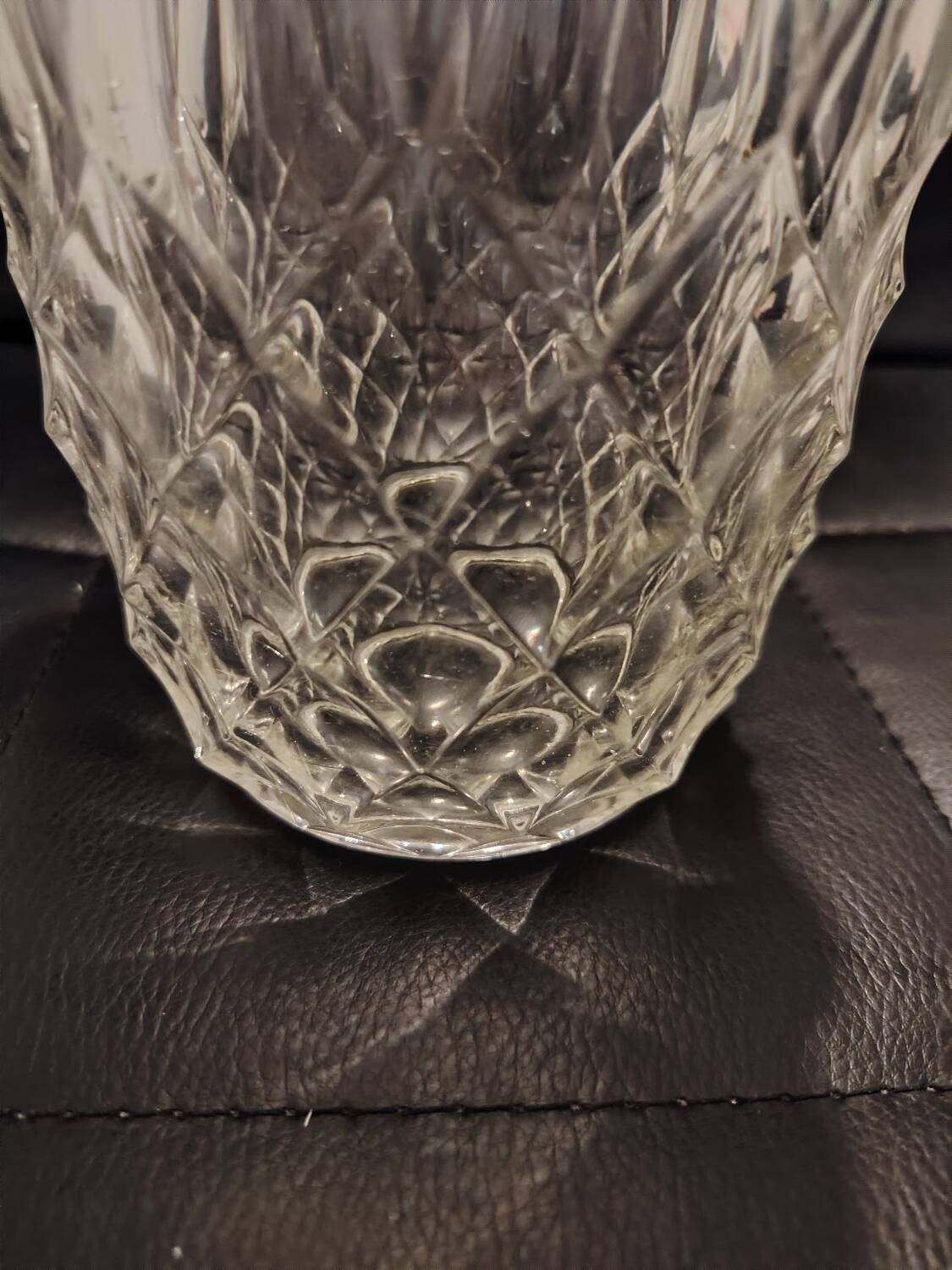 Large crystal vase