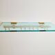 Brass and Glass R14G Wall-Mounted Coat Rack from Peter Ghyczy, 1980s