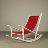 Gilles Sermadiras for Maison et Jardin, “Deauville” rocking chair, France, 1950