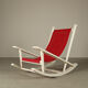 Gilles Sermadiras for Maison et Jardin, “Deauville” rocking chair, France, 1950