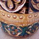 West Germany enamelled ceramic handle vase