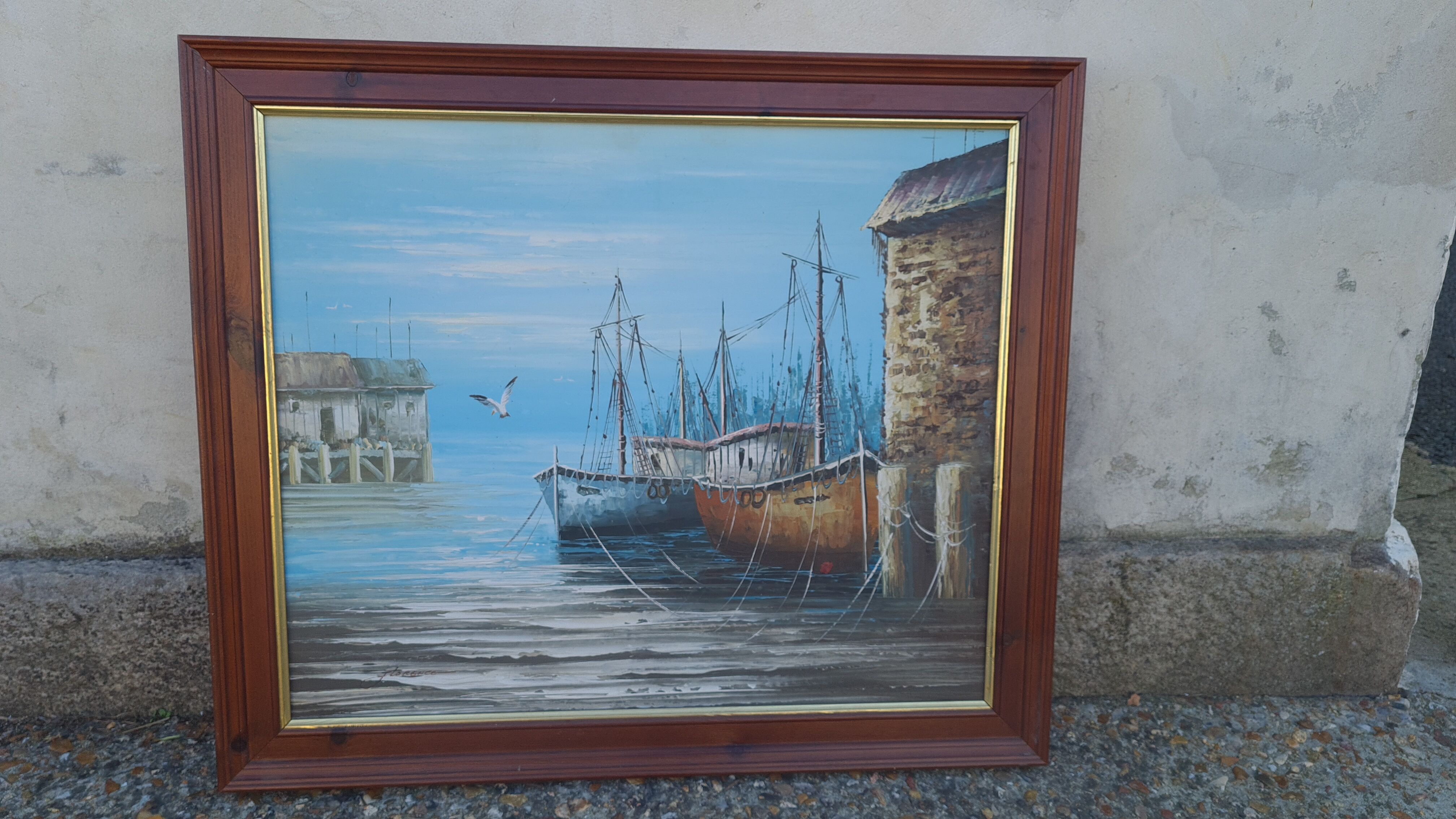 Vintage marine painting