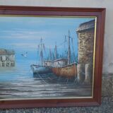 Vintage marine painting