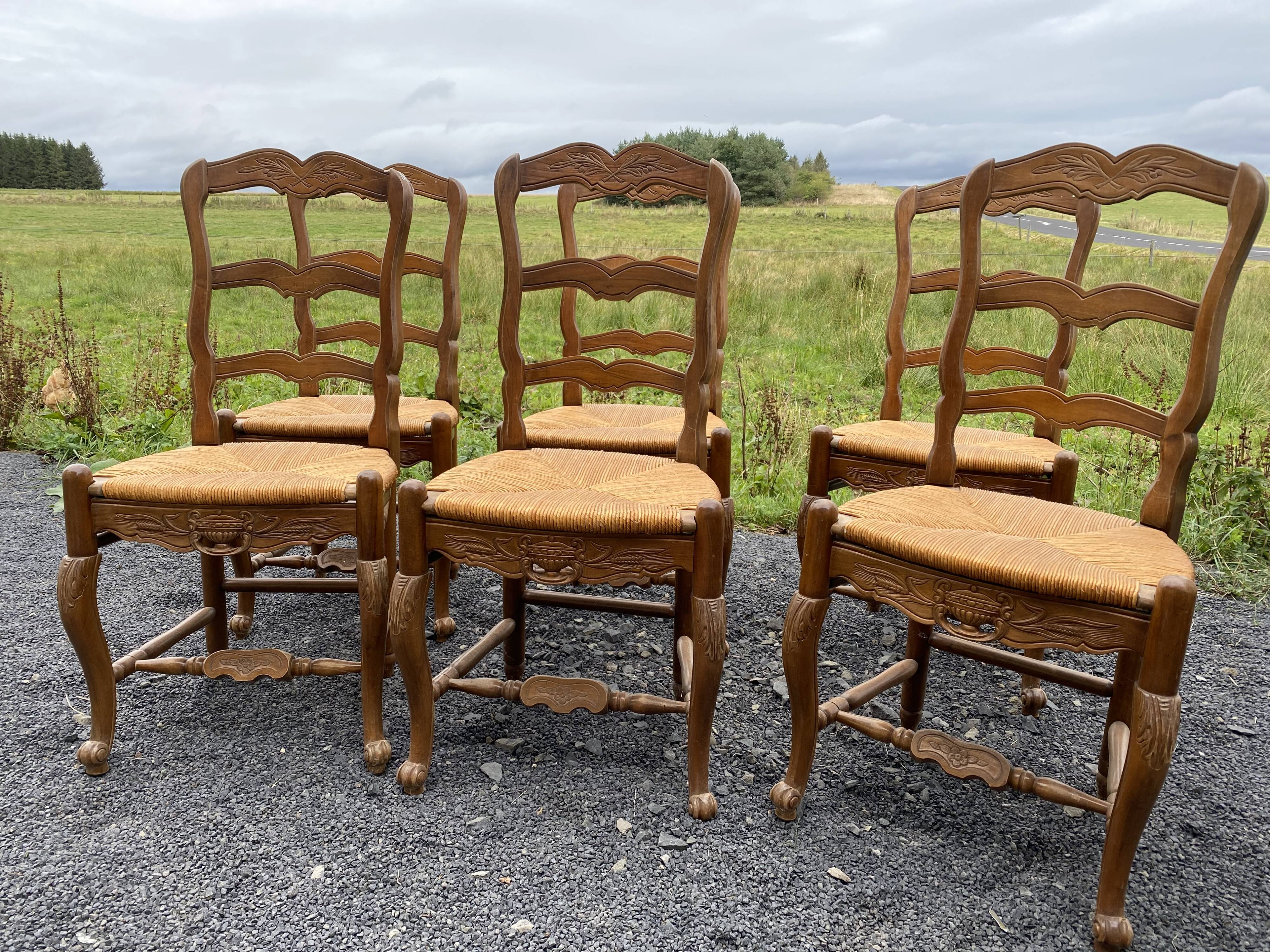 6 Provencal chairs
